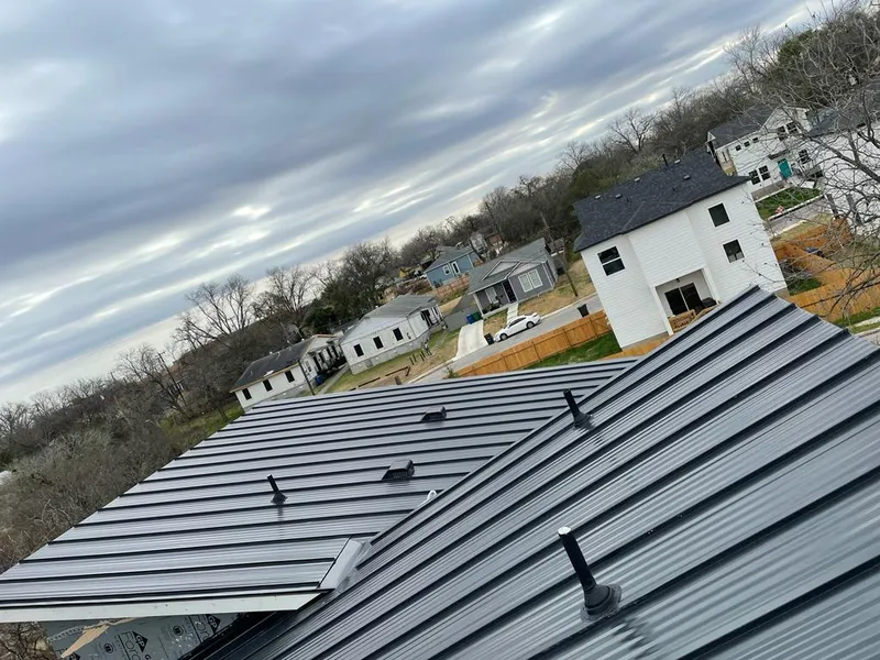 Standing seam metal roof panels with vents for Skylight Repair in Sayre